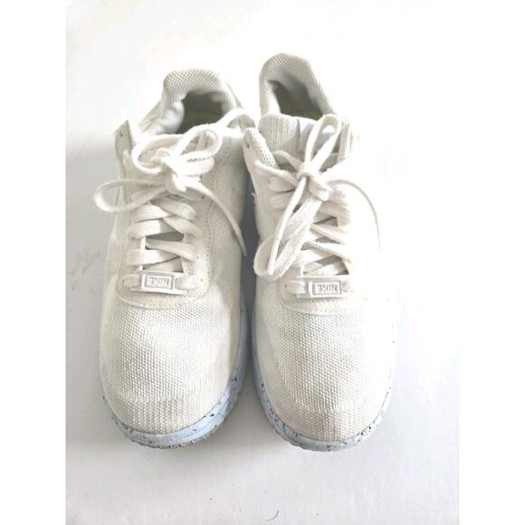 Nike AF1 Crater Flyknit White/White-Pure Platinum DC7273-100 Women's Size 9 - Picture 5 of 14